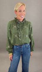 Blossom Hollow Top (olive)