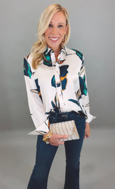 Modern Bloom Blouse