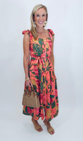 Pink Rio Midi Dress