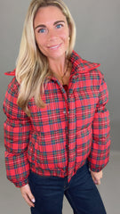 Holly Lane Plaid Puffer