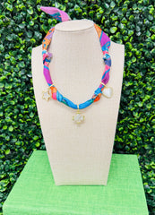 Trinity Charm Scarf Necklace