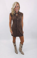 Saddle Up Suede Dress
