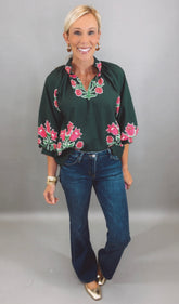 Bloom Haven Top (green)