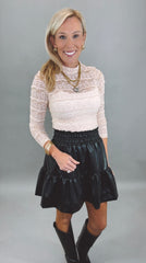 Lace Poise Top (beige)