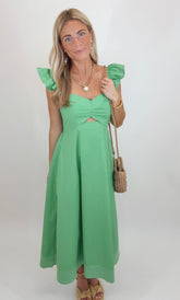 Emerald Hour Midi Dress