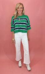 Classic Coast Stripe Sweater (green)