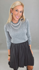 Luxe Gem Sweater (grey)