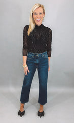 Juliette Dot Top (black)