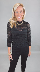 Lace Poise Top (black)