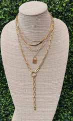 Lock & Layer Necklace