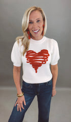 Scribble Sweetheart Sweater