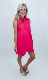 Amalfi Afternoon Dress (hot pink)