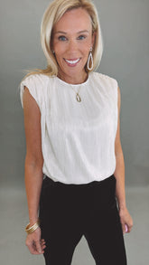 Lumière Pleated Top
