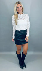 Lace Reverie Top (ivory)