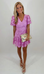 Lilac Lace Affair Dress