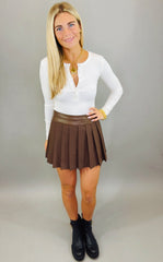 Rogue Pleat Skort