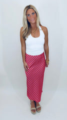 Stripe the Scene Midi Skirt