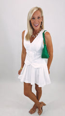 Power Play Pleated Dress