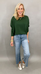 Scissor Cut Slim Wide Leg (med denim)