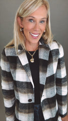 Lightscape Plaid Coat