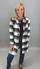 Lightscape Plaid Coat