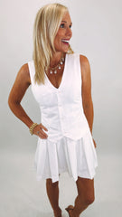 Power Play Pleated Dress