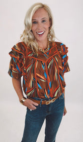 Stroke of Genius Top (brown)