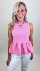 Flare Affair Top (pink)