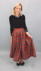 Tartan Tidings Skirt (red)