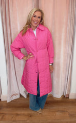 Pink Power Puffer Coat