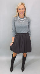 Bubble Bliss Skirt (black)