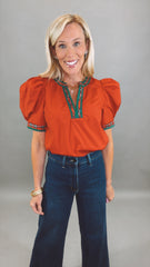 Highland Holiday Top (red)