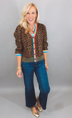 Wild Rainbow Cardigan (olive)