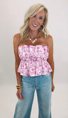 Pink Palmetto Top