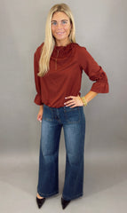 Micro Patch Pocket Wide Leg Jean