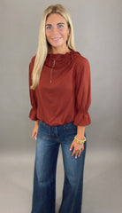 Rowan Blouse (burgundy)