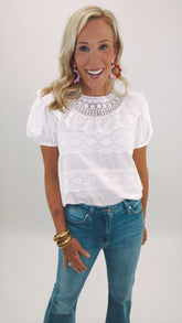 Lace & Grace Top (ivory)