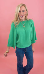 Off-Duty Fave Sweater (green)