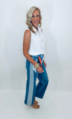 Contrast Straight Jean