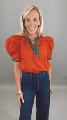 Highland Holiday Top (red)