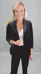 Savoy Velvet Blazer (black)