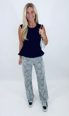 Double Take Peplum Top