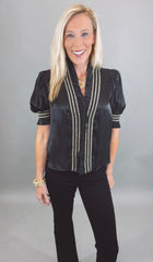 Radiant Ruffle Top (black)