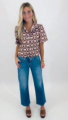 Deco Blossom Top (brown)