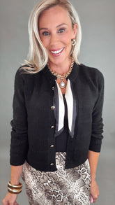 Paris Lane Cardigan (black)