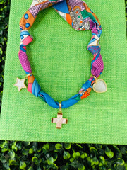 Trinity Charm Scarf Necklace