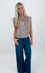 Wild Streak Top (camel)