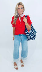 Prep Talk Top (red)