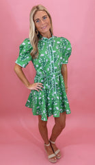Garden Gossip Dress (green)