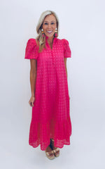 Easy Elegance Dress (hot pink)